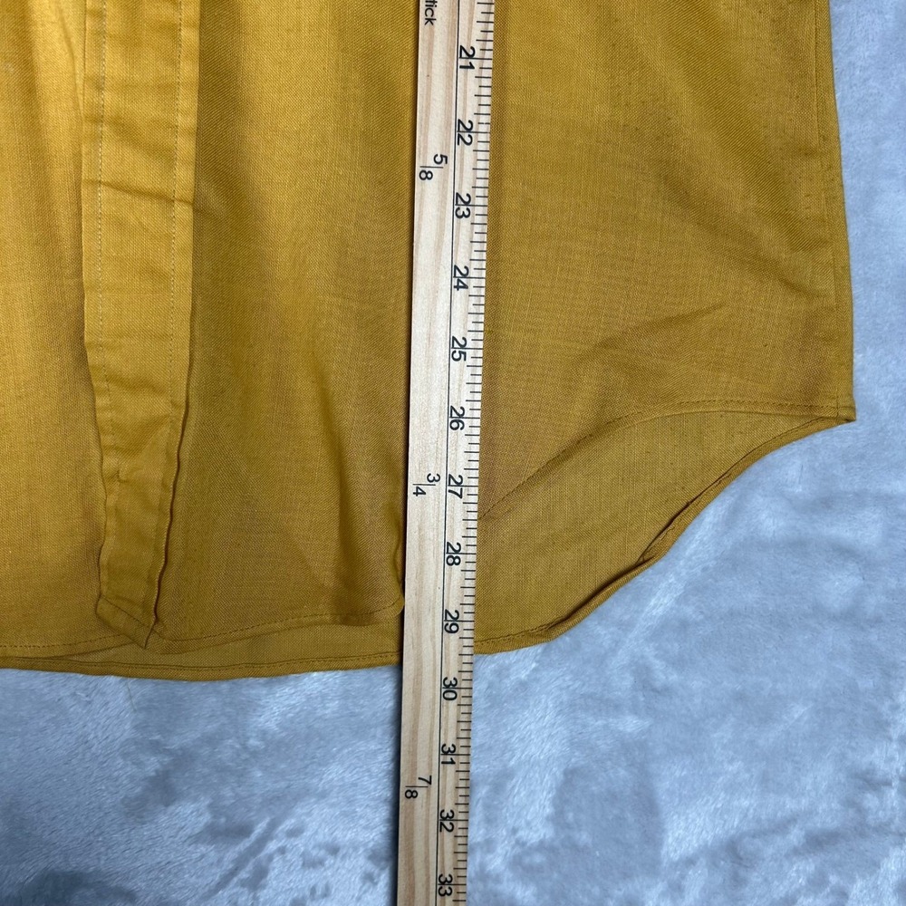 Vintage McGregor Scotset Oxford Button Down Shirt Permanent Press Gold size 15 - Picture 7 of 8